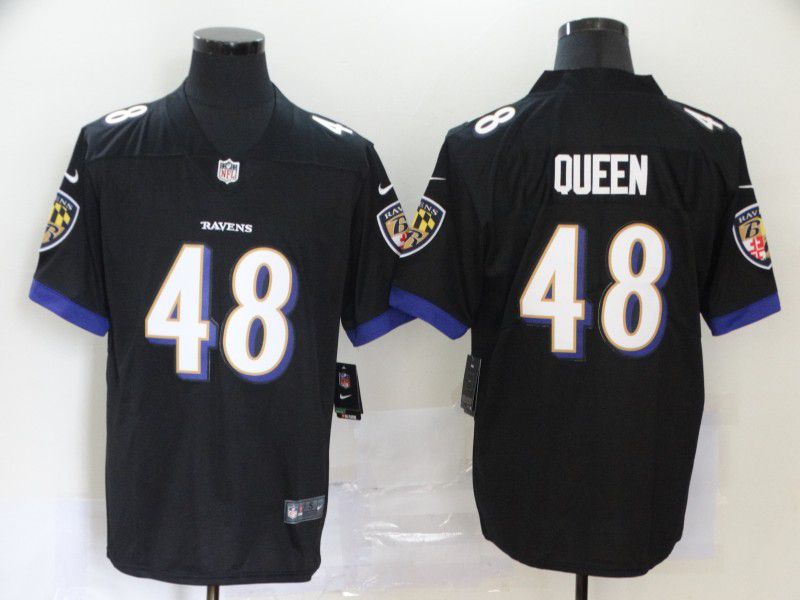 Men Baltimore Ravens 48 Queen Black Nike Vapor Untouchable Stitched Limited NFL Jerseys